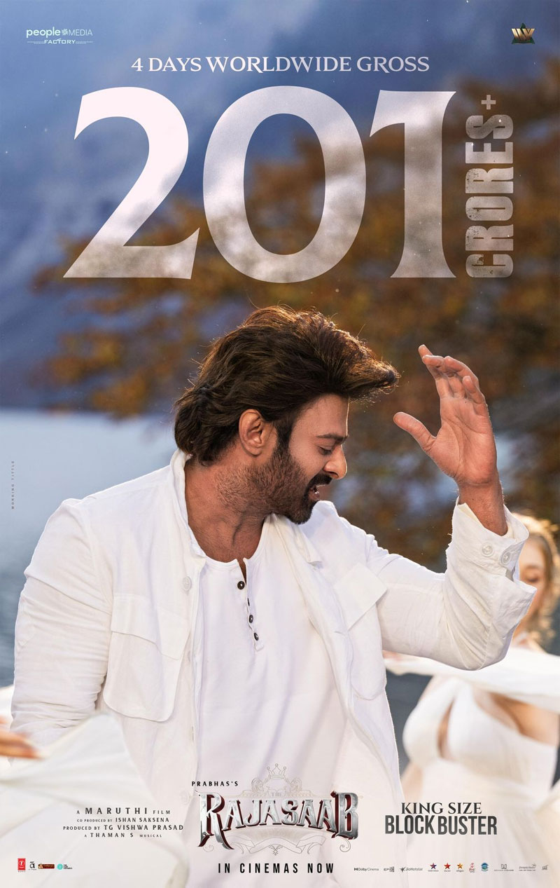 the raja saab  200 కొట్టిన రాజసాబ్   