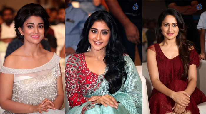 regina cassandra,shriya saran,pragya jaiswal,nakshatram movie,sundeep kishan,sai dharam tej,director krishna vamsi  ముగ్గురు హీరోయిన్స్ లో ఎవ్వరూ తగ్గడం లేదు..!