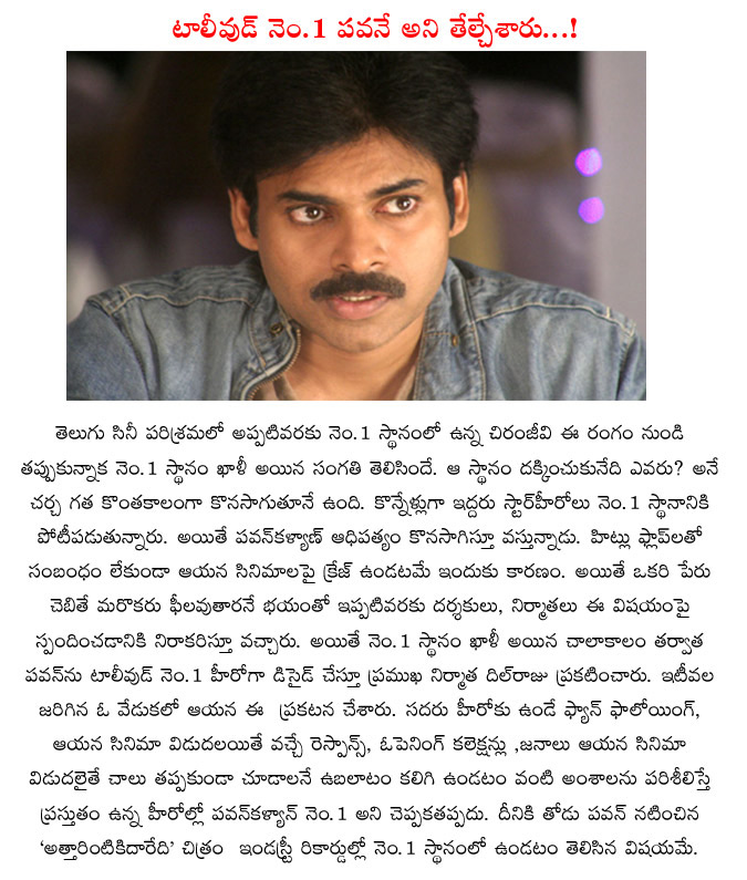 tollywood,number 1 hero,pawan kalyan,dil raju producer,pilla nuvvuleni jeevitham audio launch,tollywood number 1 hero pawan kalyan,mega star chiranjeevi,mahesh babu  tollywood, number 1 hero, pawan kalyan, dil raju producer, pilla nuvvuleni jeevitham audio launch, tollywood number 1 hero pawan kalyan, mega star chiranjeevi, mahesh babu