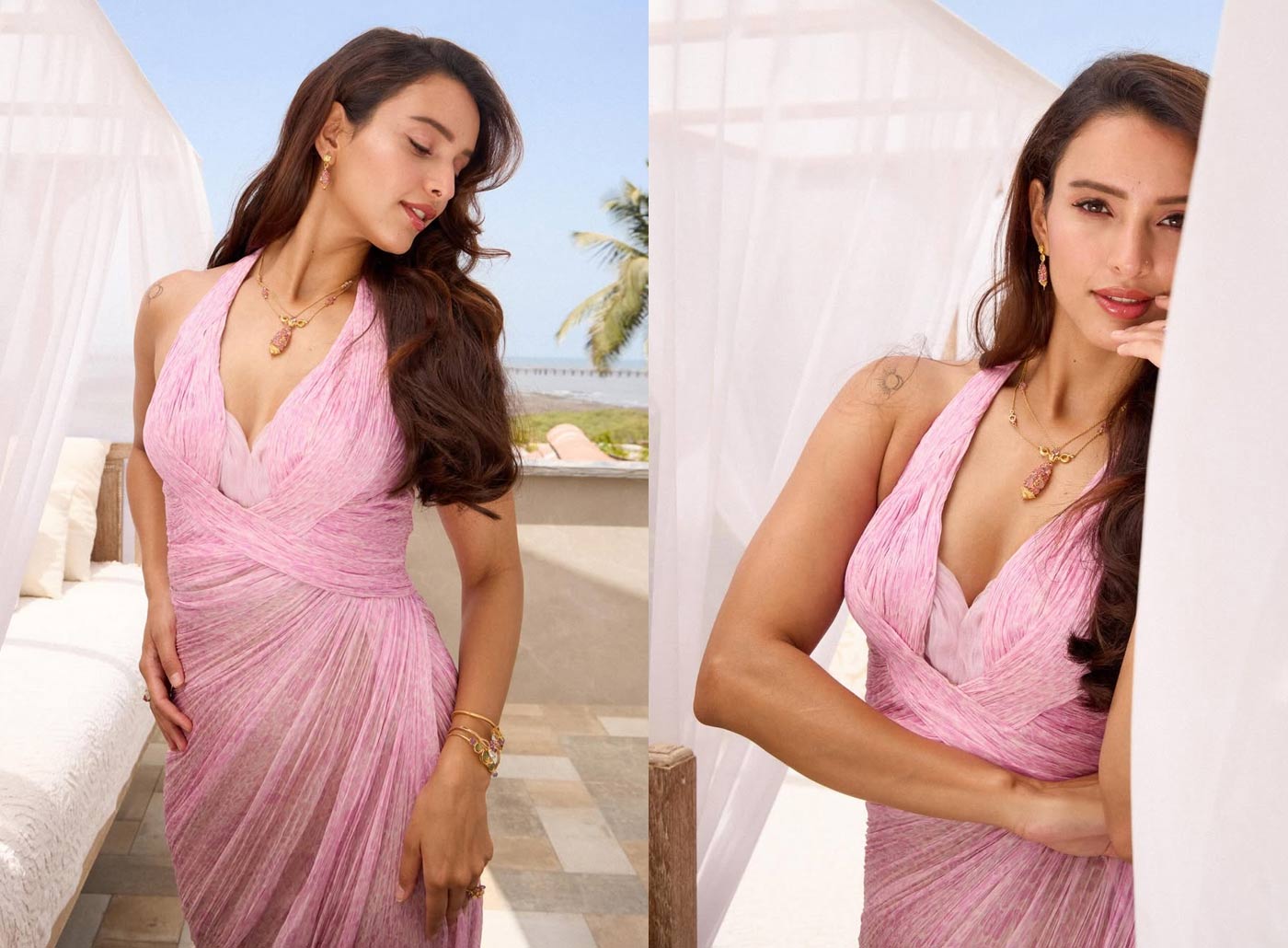 tripti dumri  పింక్ డ్రెస్ లో హాట్ గా ప్రభాస్ హీరోయిన్ 