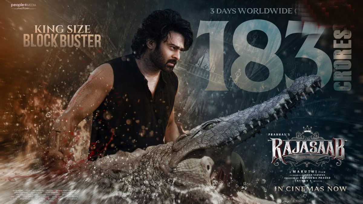 the raja saab  రాజాసాబ్ - 3 రోజుల్లో 183 కోట్లు 