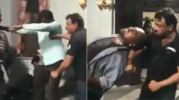 ram gopal varma,fight,video,sensation,imaginary protestors,social media  వర్మ ఆందోళనకారులను కొడుతున్నాడు!