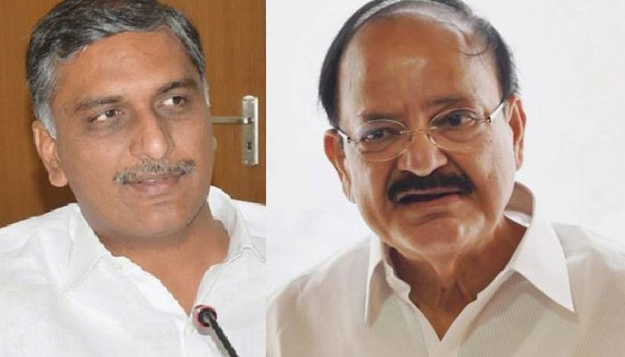 venkaiah naidu,harish rao,rumours,resign,party change,trs,bjp  వెంకయ్య, హరీష్‌లపై పులిహోర కథనాలు!