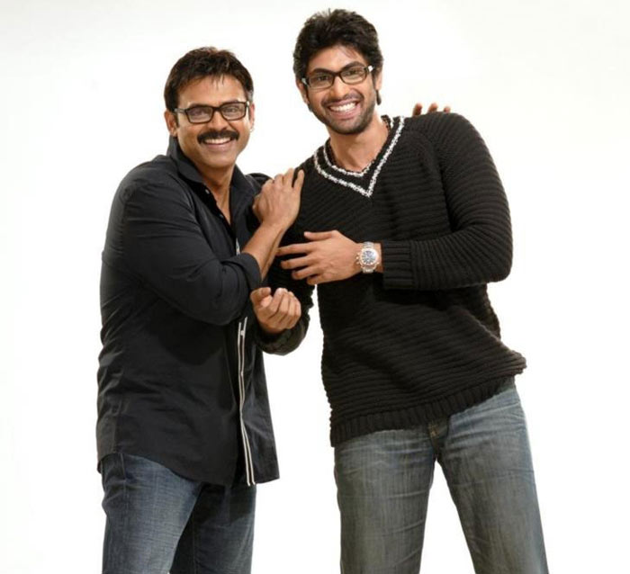 hiranyakasyapa,gunasekhar,rana daggubati,venkatesh,rana with venki  అబ్బాయ్ రెడీ..బాబాయే ఆలోచిస్తున్నాడు!