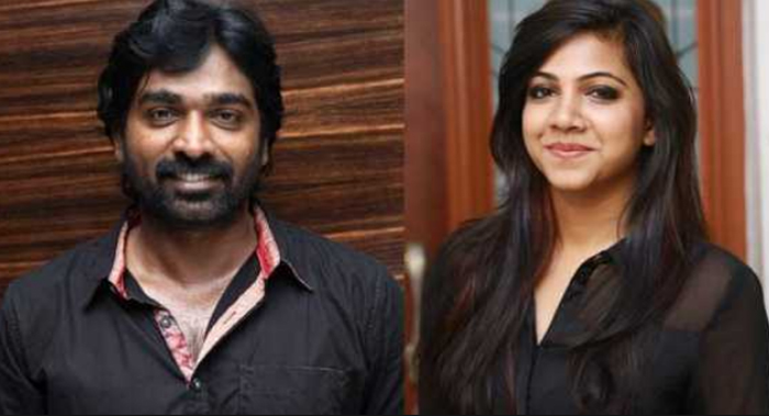 vijay sethupathi,madonna sebastian,junga,stage  ఆ హీరో ఈ హీరోయిన్ కి దేవుడట..!