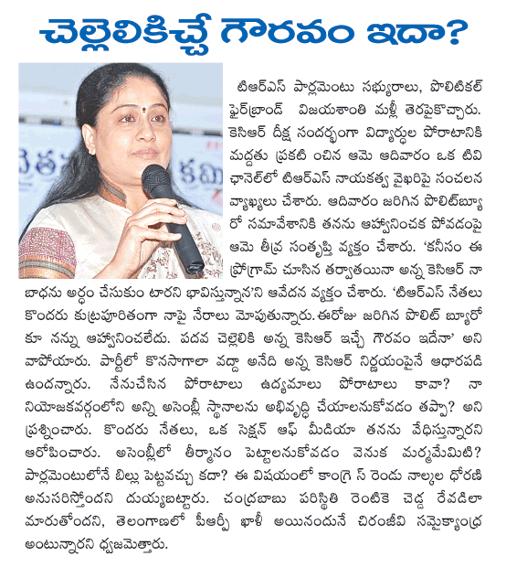 vijayashanthi,trs  vijayashanthi, trs